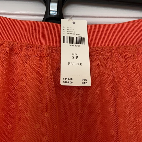 Anthropology dot tulle maxi orange skirt. - Picture 3 of 8